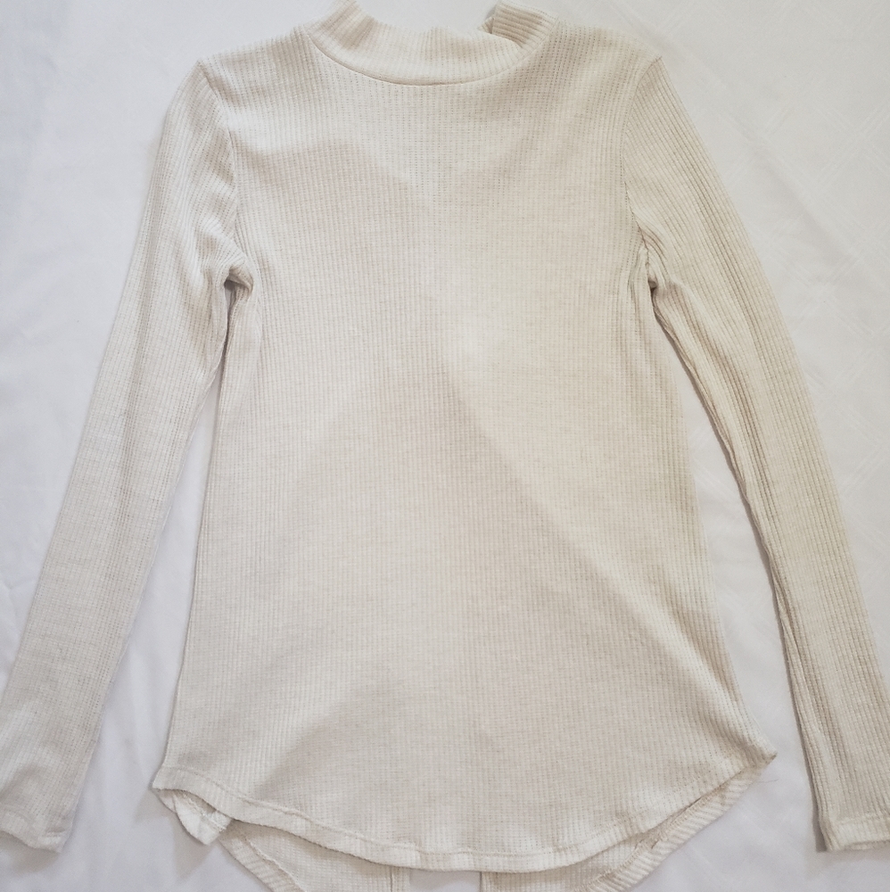 White cozy sweater